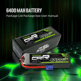 Ovonic 60C 3S 6400mAh 11.1V LiPo Battery Pack with EC5 Plug for ARRMA Car - Ampow