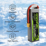 Ovonic ARK 2650mah 6S 22.2V 35C Lipo Battery Pack with XT60 Plug for Airplane&Heli - Ampow