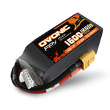 Ovonic 120C 14.8V 1600mAh 4S LiPo Battery Pack for FPV Racing with XT60 Plug