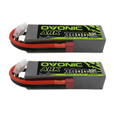 2×OVONIC ARK 11.1V 50C 3S 3000mAh Lipo Battery with T Plug for Aircraft