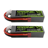 [2 Packs] OVONIC ARK 11.1V 50C 3S 3000mAh Lipo Battery with T Plug for Aircraft - Ampow