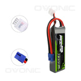 Ovonic 3300mah 3S 11.1V 50C LiPo Battery Pack with EC3 Plug for Airplane &Heli - Ampow