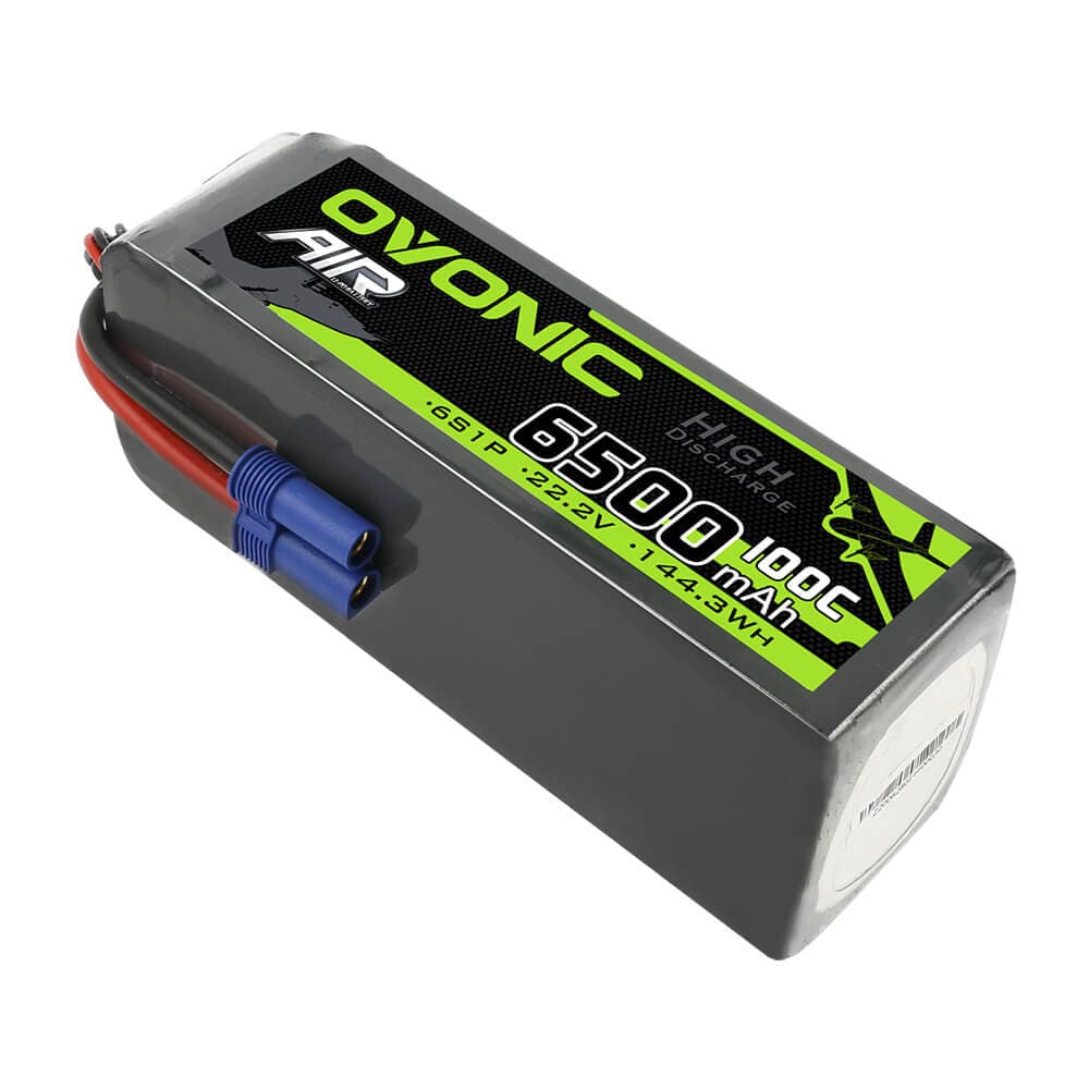 Ovonic 100C 22.2V 6500mAh 6S1P Lipo Battery with EC5 Plug for RC crawler