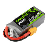 OVONIC 50C 1300mAh 14.8V 4S LiPo Battery Pack with XT60 Plug for Drone FPV Quadcopter - Ampow