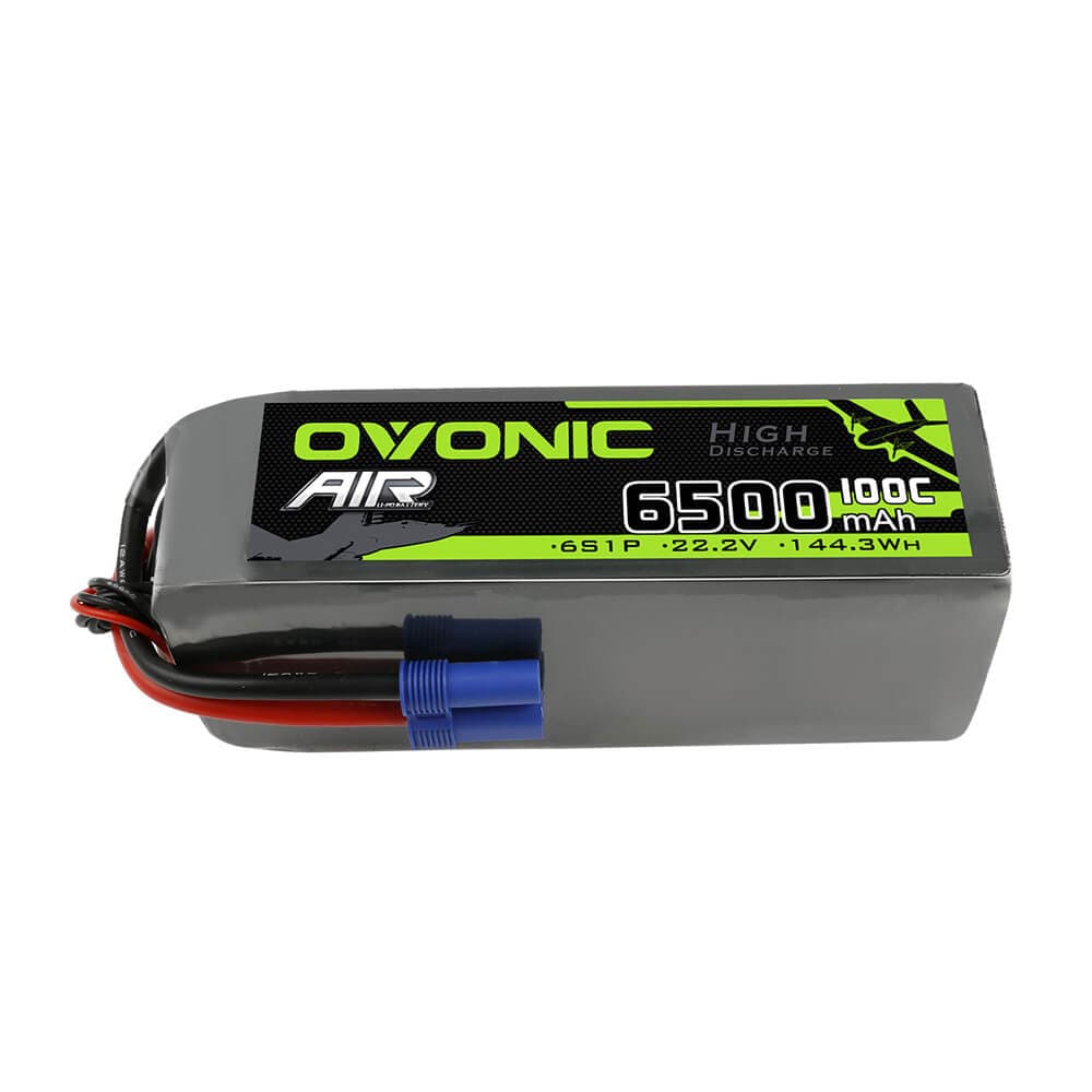 Ovonic 100C 22.2V 6500mAh 6S1P Lipo Battery with EC5 Plug for RC arrma