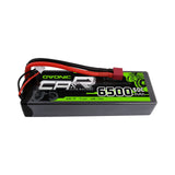 OVONIC 7.4V 6500mAh 2S 50C Hardcase LiPo Battery Pack 24# with Deans Style T Plug Connectors - Ampow