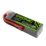 [2 Packs] OVONIC ARK 11.1V 50C 3S 3000mAh Lipo Battery with T Plug for Aircraft - Ampow