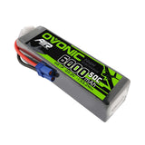 Ovonic 6000mah 6S 22.2V 50C Lipo Battery Pack with EC5 Plug for Airplane&Heli Car - Ampow