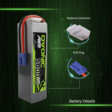 Ovonic ARK 5000mah 6S 22.2V 50C Lipo Battery Pack with EC5 Plug for Airplane&Heli - Ampow