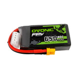 4×Ovonic 650mah 3S 11.1V 80C Lipo Battery Pack with XT30 Plug for Small FPV