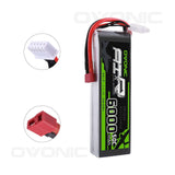 OVONIC 11.1V 50C 3S 6000mAh LiPo Battery Pack with Deans/T Plug - Ampow