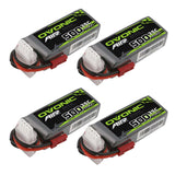Ovonic 500mah 3S 11.1V 35C Lipo Battery Pack with JST Plug for Airplane&Heli(4pcs)