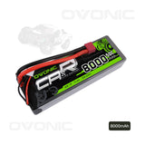 OVONIC 7.4V 50C Hardcase 2S 8000mAh LiPo Battery Pack 24# with Deans Plug - Ampow