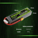 Ovonic ARK 2650mah 6S 22.2V 35C Lipo Battery Pack with XT60 Plug for Airplane&Heli - Ampow