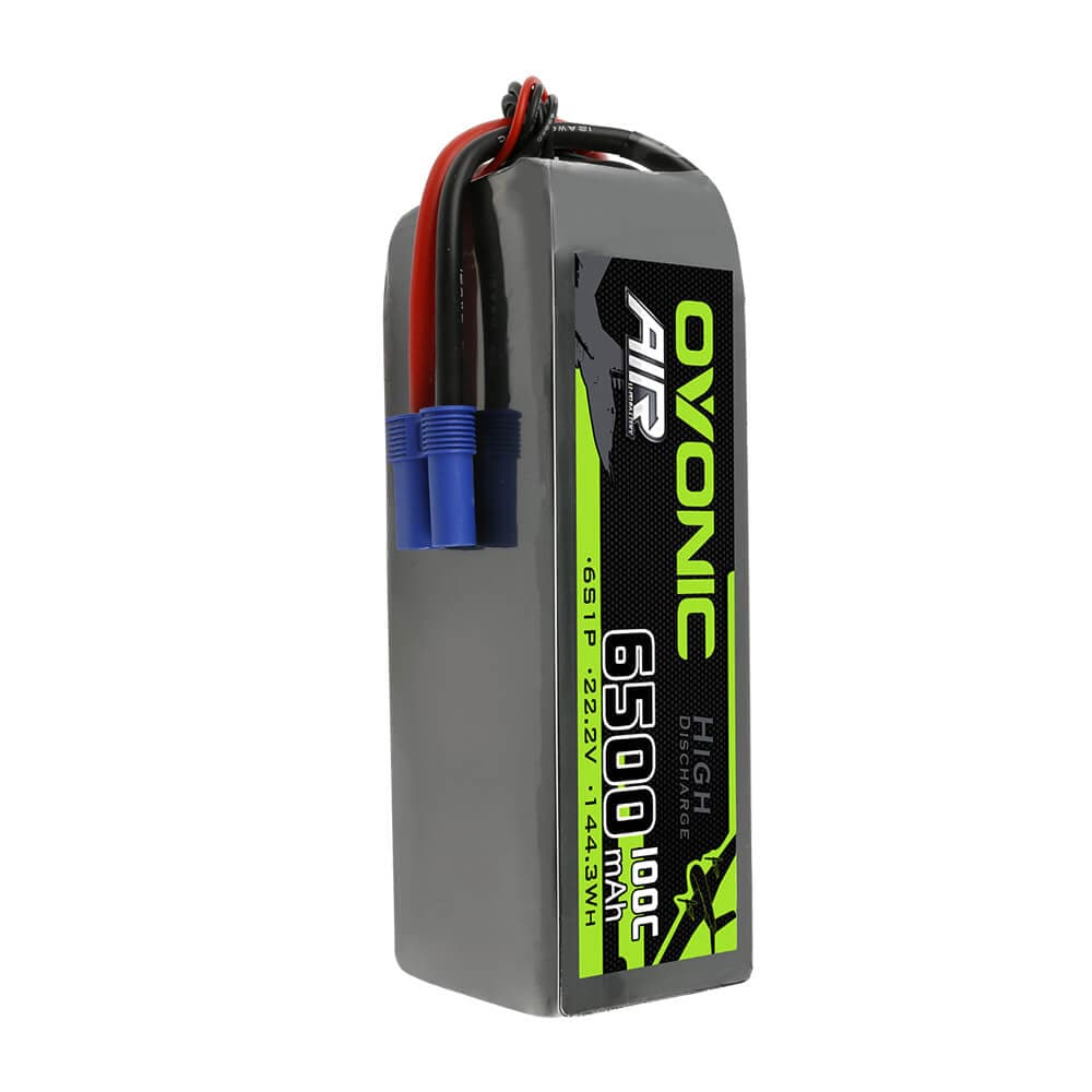 Ovonic 100C 22.2V 6500mAh 6S1P Lipo Battery with EC5 Plug for RC truck