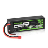 2×OVONIC 7.4V 6200mAh 2S1P 50C Hardcase Lipo Battery with Deans Plug for RC crawler
