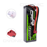 OVONIC 7.4V 7200mAh 2S 50C Hardcase LiPo Battery Pack 24# with Deans Plug - Ampow