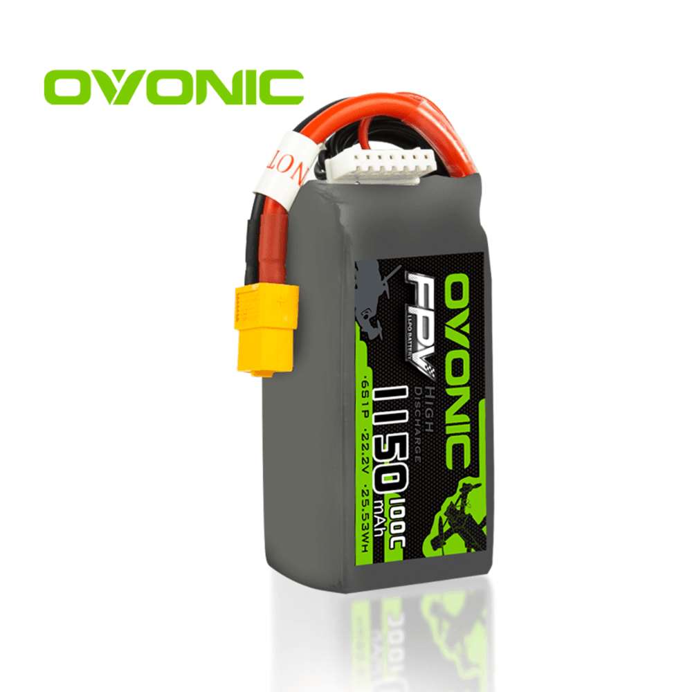 Ovonic 100C 6S 1150mAh 22.2V LiPo Battery for quadcopters