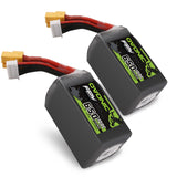 2x Ovonic 100C 6S 650mah Lipo Battery 22.2V Pack with XT30 Plug for FPV Multirotor