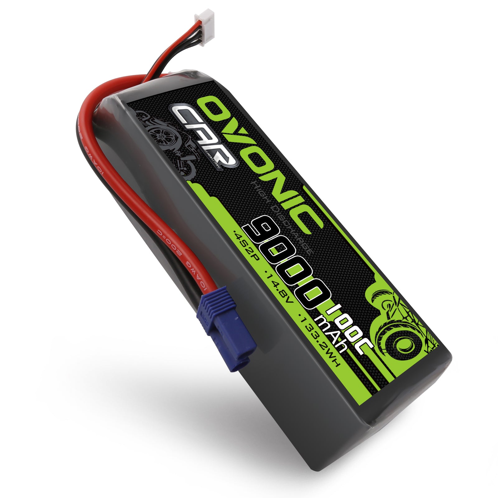 Ovonic 100C 9000mAh 4S LiPo Battery 14.8V with EC5 Plug