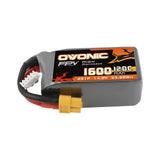 Ovonic 120C 14.8V 1600mAh 4S LiPo Battery Pack for FPV Racing with XT60 Plug