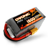 Ovonic 120C 22.2V 6S 1600mAh LiPo Battery for FPV Racing with XT60 Plug