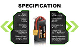 Ovonic 130C 650mAh 4S LiPo Battery 14.8V with XT60 Plug for RC