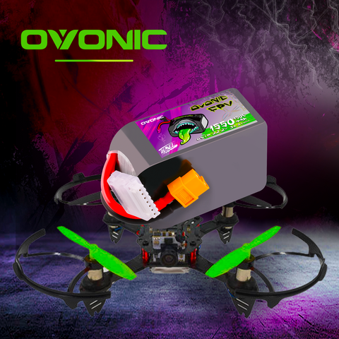 2×Ovonic Rebel 2.0 6S Lipo Battery 1550mAh 6S1P 150C 22.2V FPV LiPo Battery with XT60 Plug for FPV Racing Freestyle 5-6 inch quad Long Range Drone