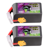 2×Ovonic Rebel 2.0 150C 6S 1550mah Lipo Battery 22.2V Pack with XT60 Plug for FPV Racing