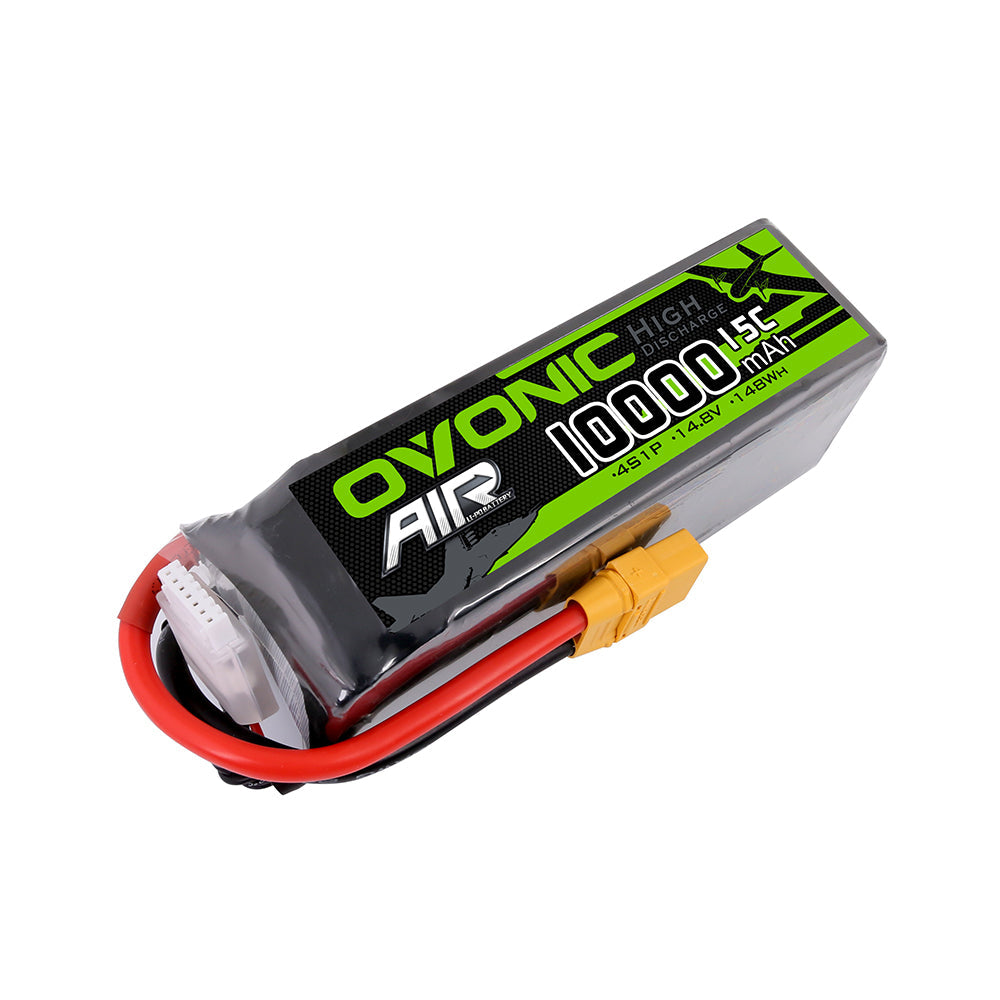 Ovonic 14.8V 15C 4S 10000mAh XT90 LiPo Battery Pack for Quadcopter
