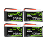 4x OVONIC 3.7V 750mAh 1S1P 30C Molex Plug LiPo Battery for Syma X5C X5SW micro quad