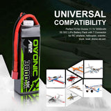 OVONIC 11.1V 3000mAh 3S 50C LiPo Battery Pack with Deans for RC drone