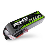 2×OVONIC 14.8V 50C 4S 4500mAh LiPo Battery Pack with T Plug for RC helicopters