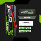 OVONIC 7.4V 5200mAh 2S 50C Hardcase Lipo Battery Pack with Deans Plug for RC crawler