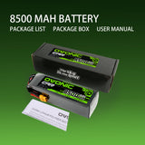 Ovonic 50C 4S 8500mAh 14.8V LiPo Battery for Xmaxx 8S with XT60 Plug - Ampow