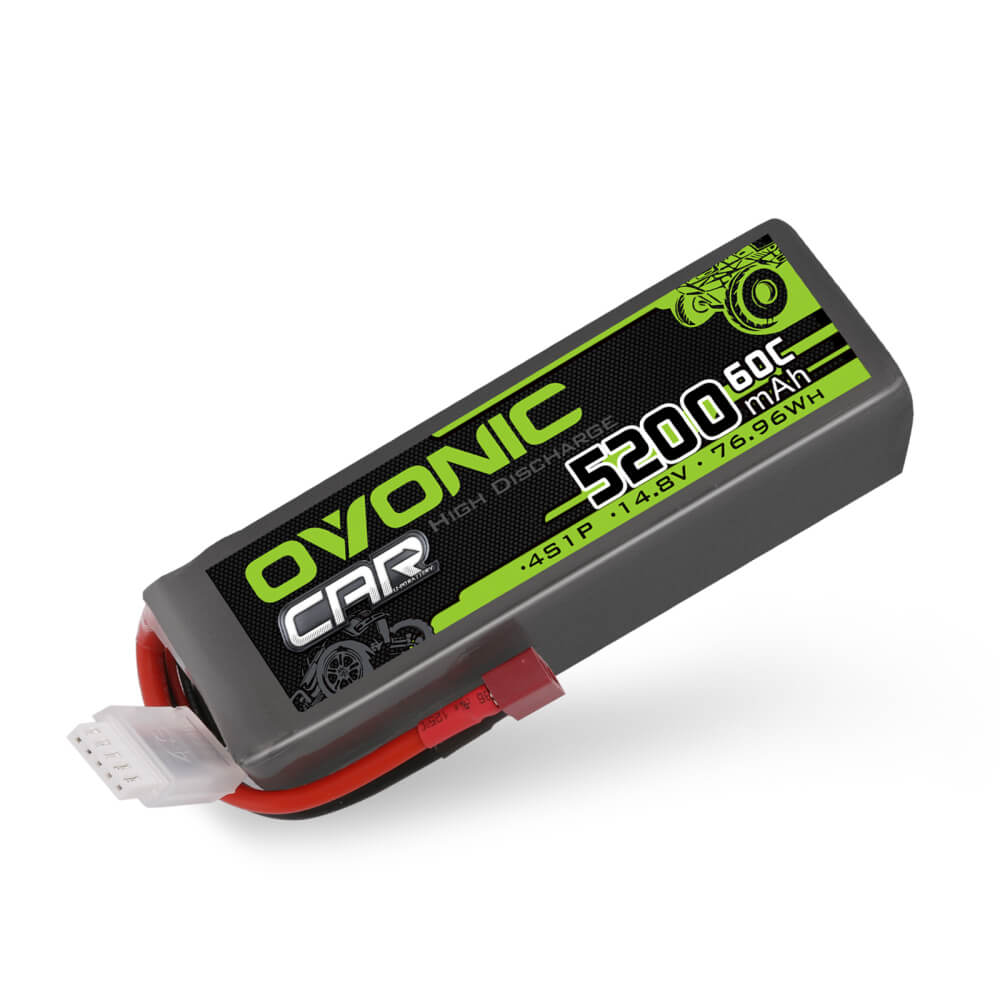 Ovonic 60C 4S1P 5200mAh 14.8V LiPo Battery for RC Car - XT60 Plug