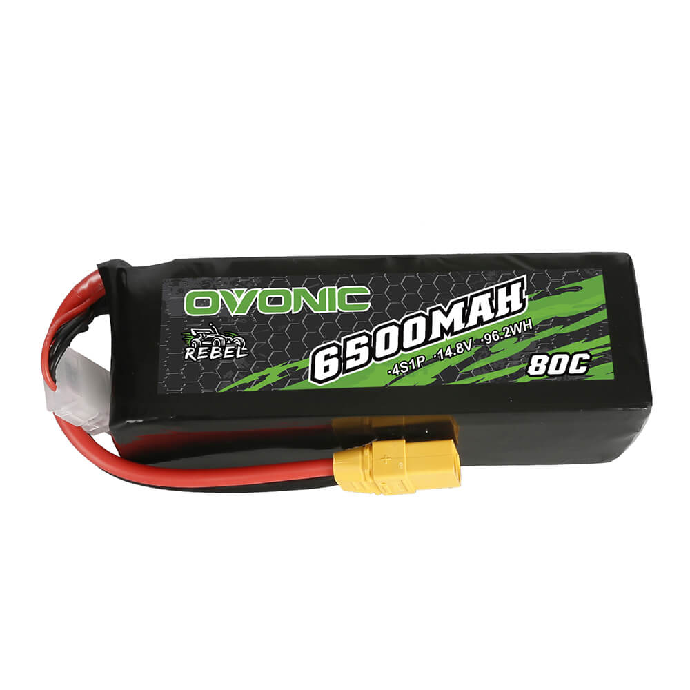 Ovonic Rebel 80C 14.8V 6500mAh 4S Lipo Battery XT90 For RC