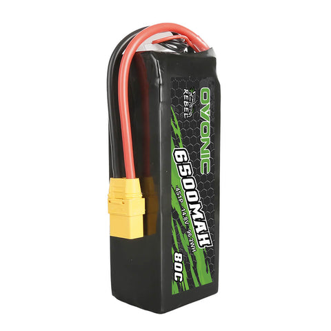 Ovonic Rebel 80C 14.8V 6500mAh 4S Lipo Battery For RC Car Truck Airplane ARRMA - XT90 Plug - Ampow