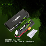 Ovonic 70C 3S 2200mAh 11.1V LiPo Battery for RC