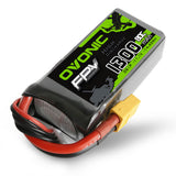 Ovonic 80C 11.1 v 3S 1300mAh Lipo Battery Pack with XT60 Plug for FPV