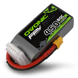 4×Ovonic 14.8V 80C 450mah 4S Lipo Battery with XT30 for tinywhoop