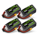 4×Ovonic 80C 4S 850mAh Lipo Battery 14.8V with XT30 Plug for Cinewhoops