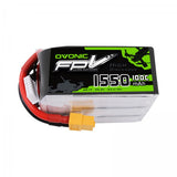 [4packs] Ovonic 22.2V 1550mAh 6S 100C LiPo Battery Pack with XT60 Plug - Ampow