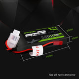 [2 Packs] Ovonic 50C 2S 7.4V 1000mAh Lipo Battery Pack with JST Plug for RC helicopter - Ampow