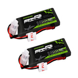 [2 Packs] Ovonic 50C 2S 7.4V 1000mAh Lipo Battery Pack with JST Plug for RC helicopter - Ampow