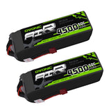 [2 Packs] OVONIC 50C 22.2V 6S 4500mAh LiPo with T Plug for plane& drone - Ampow