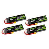 4×Ovonic 450mah 2S1p 7.4V 70C Lipo Battery Pack with XT30 Plug for small FPV whoops