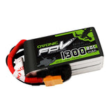OVONIC 1300mAh 14.8V 4S 80C LiPo Battery Pack with XT60 Plug for FPV Quadcopter