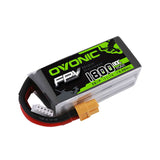 Ovonic 1800mAh 3S 11.1V 80C Lipo Battery Pack with XT60 Plug for 210-290mm FPV - Ampow